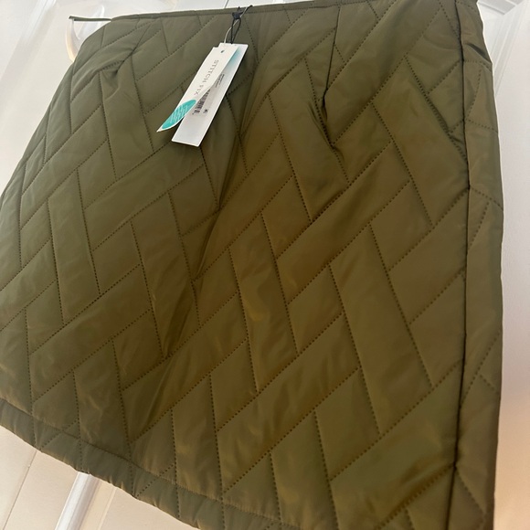 Steve Madden Green A-line Mini Skirt - Picture 2 of 3